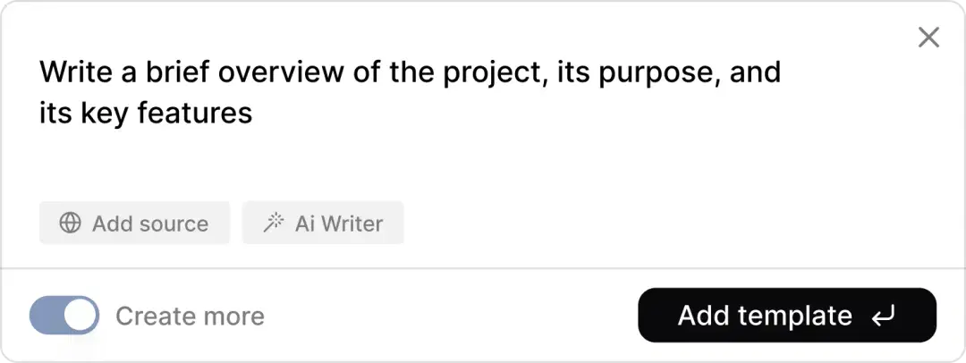 Invoice template interface